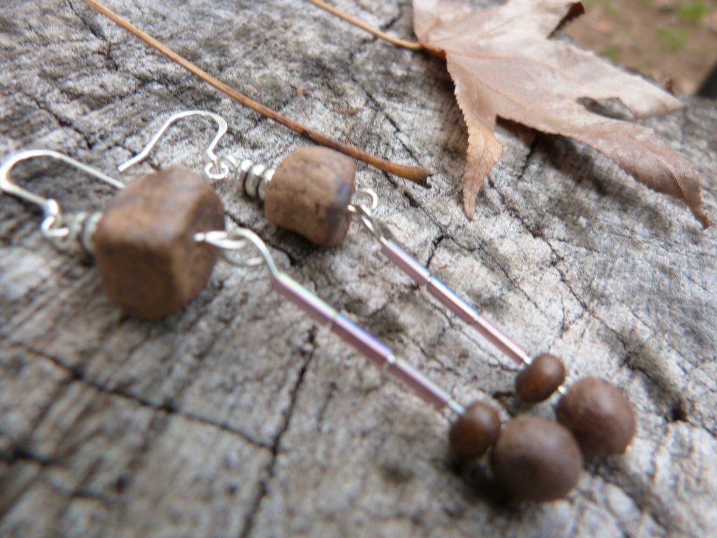 clay and wood beads by michelle bernard