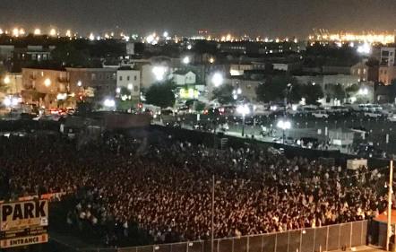 firewalk picture from acroos the street